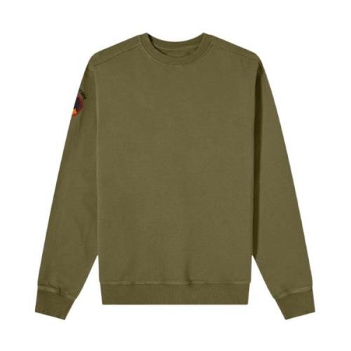 Maharishi Vintage Panther Patch Crew Sweat Green, Herr