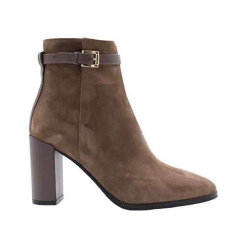 Scapa Stiliga Heeled Boots Brown, Dam