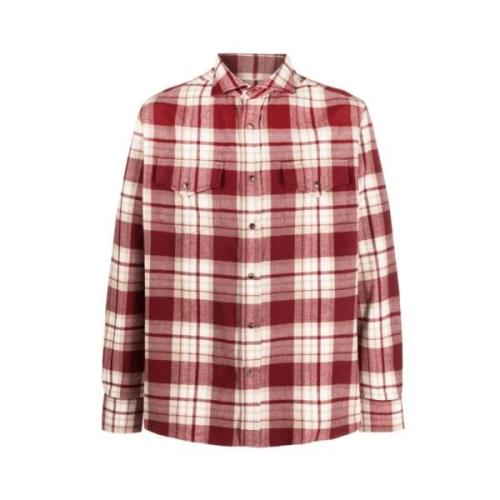 Brunello Cucinelli Shirts Red, Herr