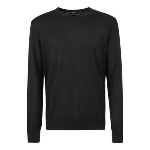 Ermenegildo Zegna Round-neck Knitwear Black, Herr