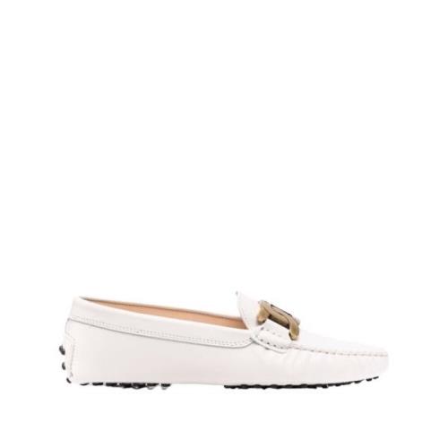 Tod's Kate Gommino Driving Shoes White, Dam