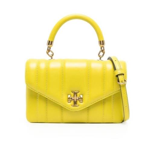 Tory Burch Kira Läder Axelremsväska - Gul Yellow, Dam