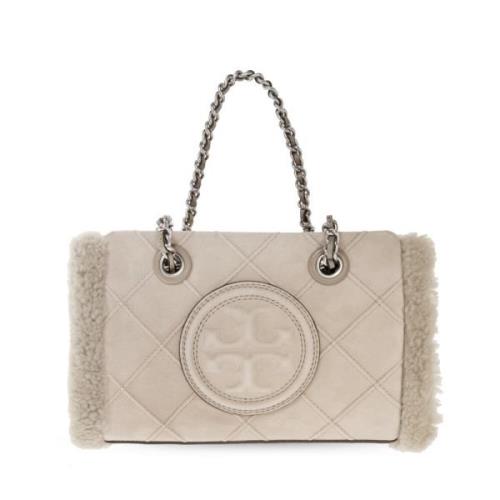 Tory Burch ‘Fleming Mini’ axelväska Gray, Dam