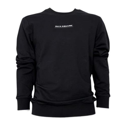 Paul & Shark Bomulls Crewneck Sweatshirt med Logo Black, Herr