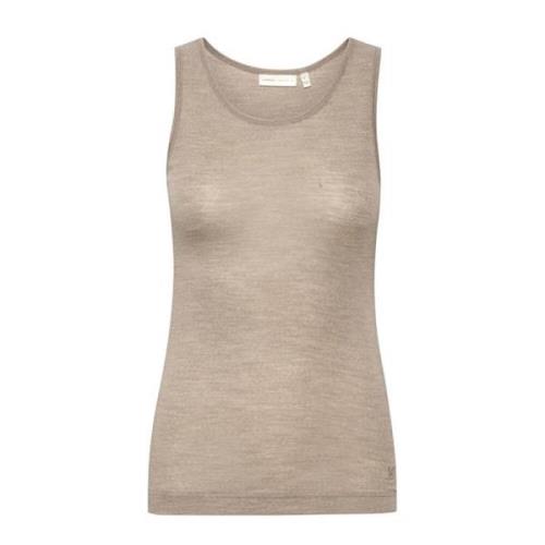 InWear Ärmlös Topp Beige, Dam