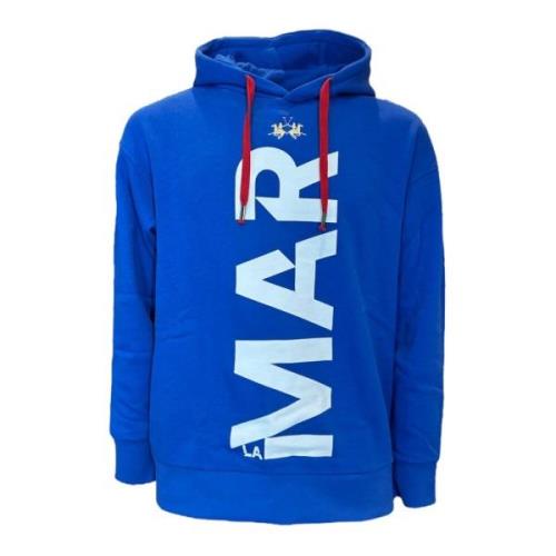 La Martina Turkish Sea Hoodie Fleece Blue, Herr