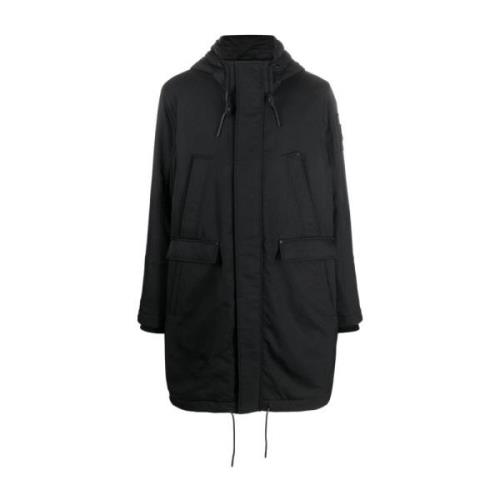 Moose Knuckles Svart huva parkas Black, Herr