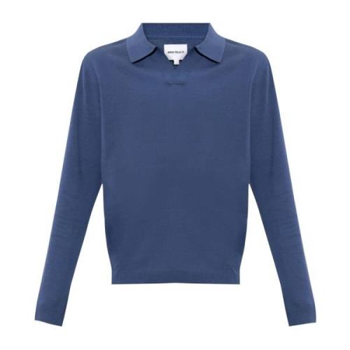 Norse Projects ‘Leif’ pikétröja Blue, Herr