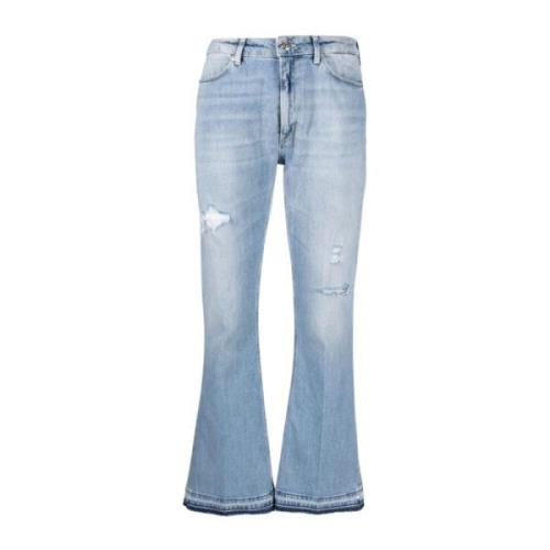 Dondup Flare Jeans Blue, Dam