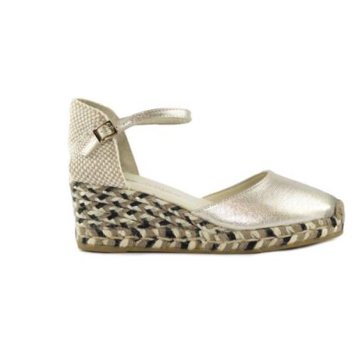 Espadrilles Wedges Yellow, Dam