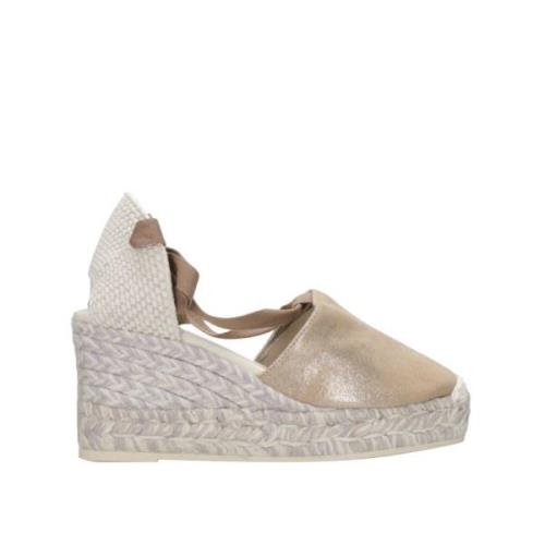 Espadrilles Wedges Beige, Dam