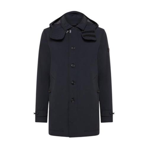 Peuterey Svart Anorak Jacka Black, Herr