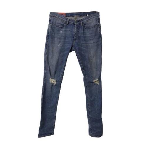 Acne Studios Pre-owned Pre-owned Bomull jeans Blue, Dam