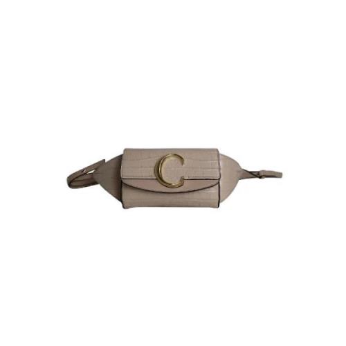 Chloé Pre-owned Pre-owned Läder crossbodyvskor Beige, Dam