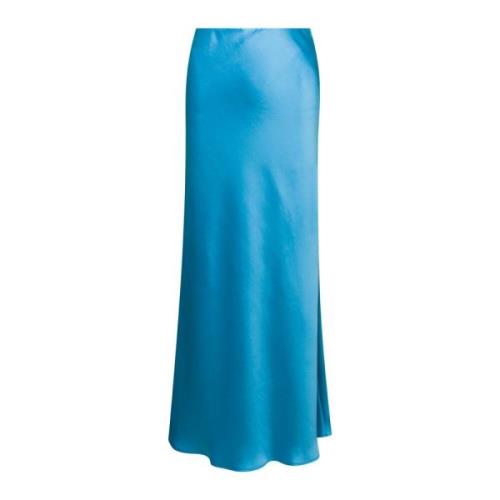 Plain Units Maxi Skirts Blue, Dam