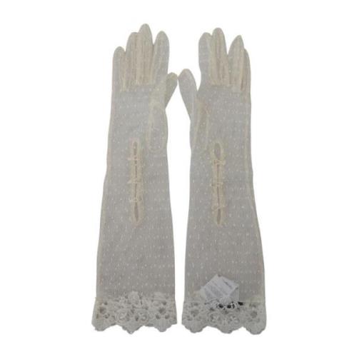 Dolce & Gabbana Gloves White, Dam