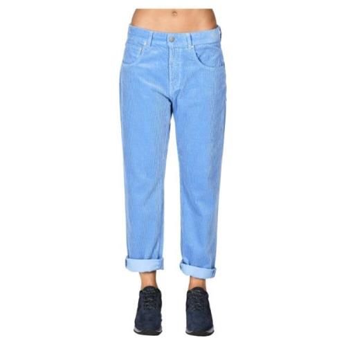 Aspesi Ljusblå Wide Fit Jeans Blue, Dam