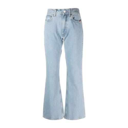 Amish Wide Jeans Blue, Dam