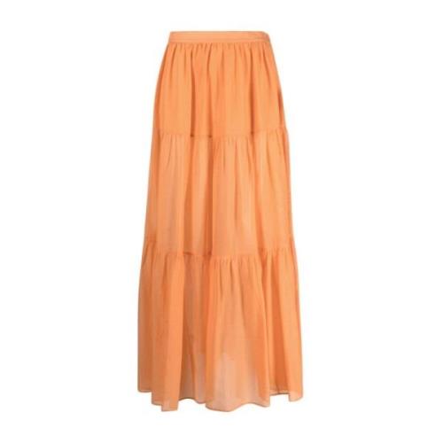Manebí Maxi Skirts Orange, Dam