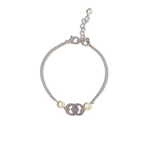 Noor of Sweden Noor Logo Pearl Bracelet Gray, Dam