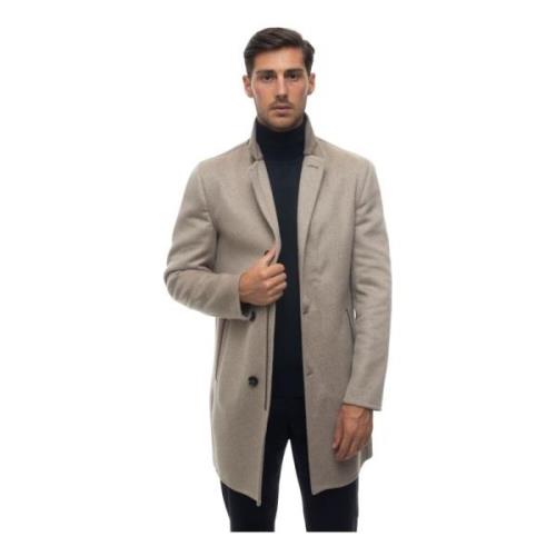 Kiton Knäppt Kappa med Dold Dragkedja Beige, Herr