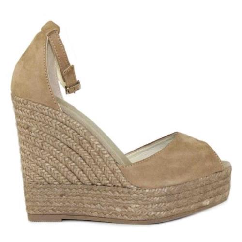 Espadrilles Wedges Brown, Dam