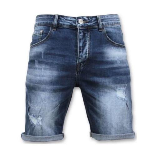 Enos Herrshorts - Sönderrivna shorts - 9085 Blue, Herr