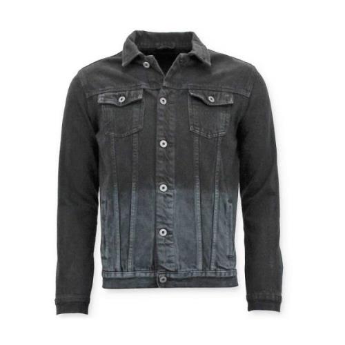 Enos Herr Denimjacka - Vit Denim - J-990 Black, Herr