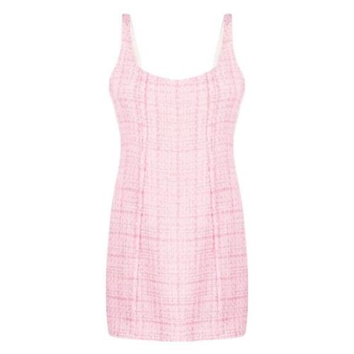 Gcds Rosa Tweedklockklänning Pink, Dam