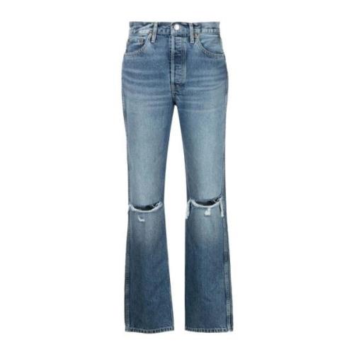 Re/Done Flared Jeans Blue, Dam