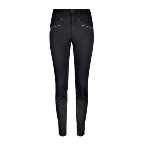 2-Biz Rany Högmidjade Skinnybyxor Black, Dam