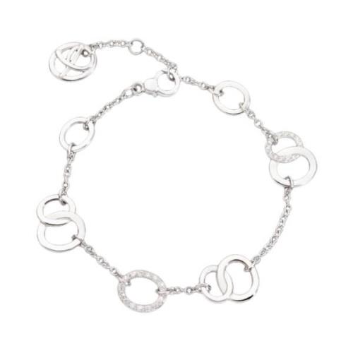 Pomellato Vit Rodierad och Diamant Brera Armband Gray, Dam