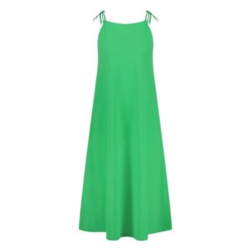 Jane Lushka Grön Kort Teknisk Jerseyklänning Green, Dam