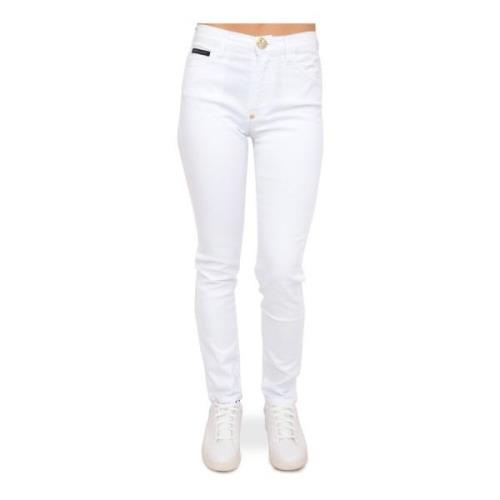 Philipp Plein Skinny Trousers White, Dam