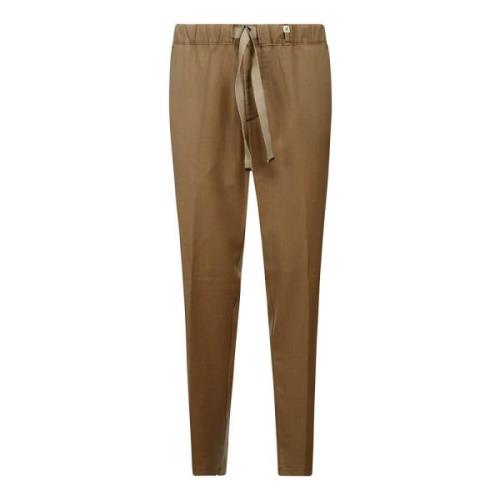 Myths Leather Trousers Brown, Herr