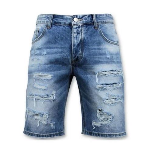 Enos Herr Shorts - Ripped Short - 9073 Blue, Herr