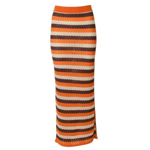 Dodo BAR OR Maxi Skirts Orange, Dam