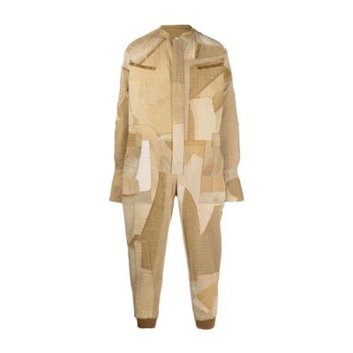 Greg Lauren Jumpsuits Beige, Herr