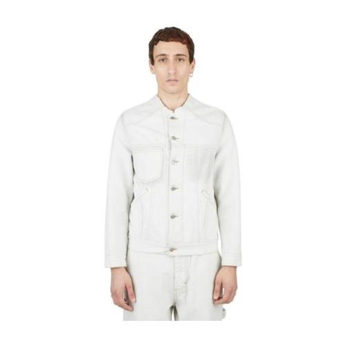 Maison Margiela Konceptuell Denimjacka White, Herr