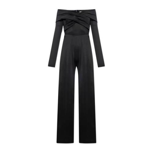 Diane Von Furstenberg Off-shoulder jumpsuit Black, Dam