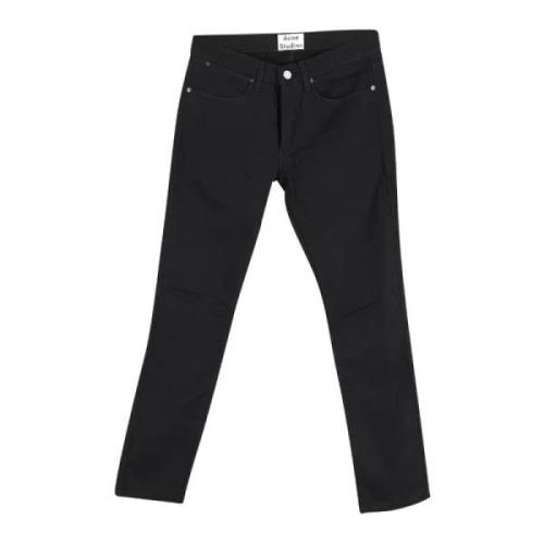 Acne Studios Pre-owned Pre-owned Bomull jeans Black, Dam