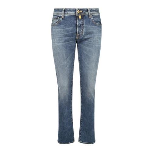 Jacob Cohën Stonewashed Flare Jeans Blue, Dam