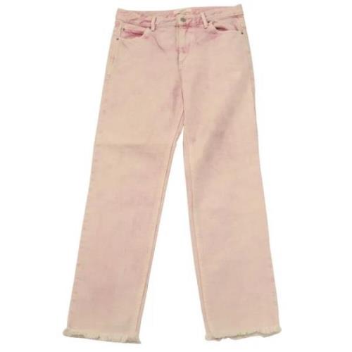 Isabel Marant Pre-owned Begagnade bomullsdenimjeans Pink, Unisex