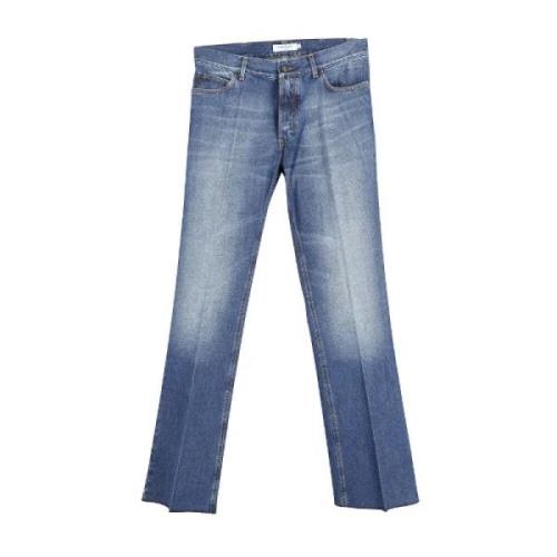 Saint Laurent Vintage Pre-owned Bomull jeans Blue, Dam