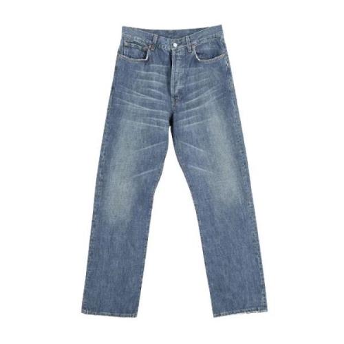 Gucci Vintage Pre-owned Bomull jeans Blue, Dam