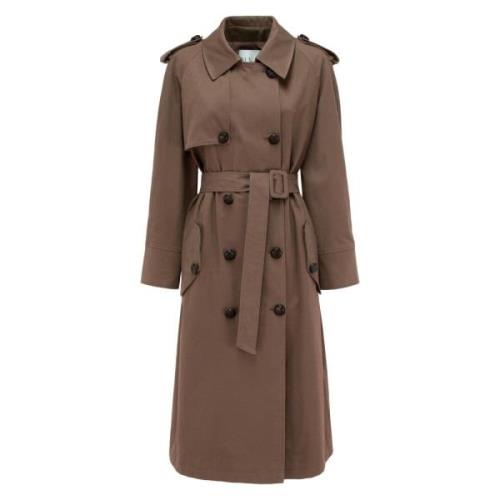 MVP wardrobe Oversized Bomull Trench Coat Brown, Dam