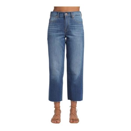7 For All Mankind Cropped Jeans Blue, Dam