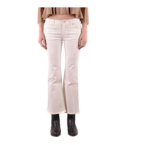 Armani Stiliga Cropped Jeans för Kvinnor White, Dam