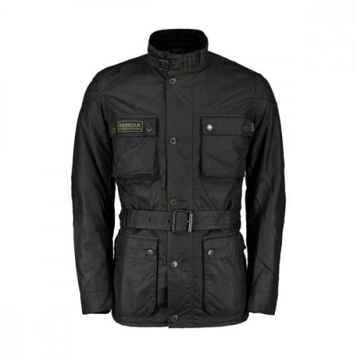 Barbour Modern Slim Fit Motorcykeljacka Black, Herr