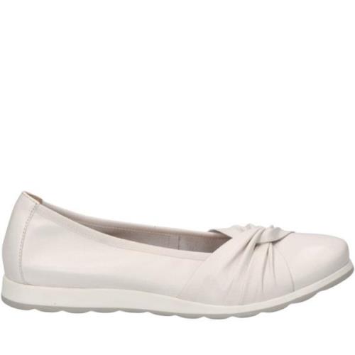 Caprice white casual Ballerinaskor White, Dam